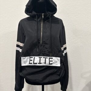 Forever 21 quarter zip windbreaker hoodie size xs men/ medium women